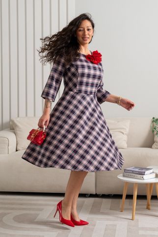 Платье А-159 пудра