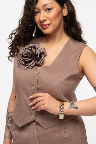 Брошь роза-1