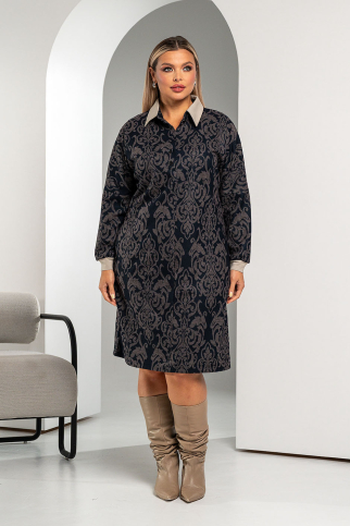 Платье А-303 кофейный