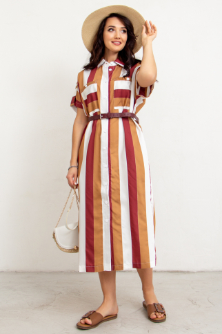 Платье А-335-1 полоска